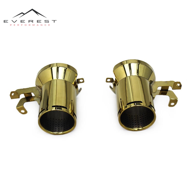 Custom With Plating Gold Boutique Exhaust Tips Exhaust Tips for Lamborghini Aventador SVJ Stainless Steel Tail Throat