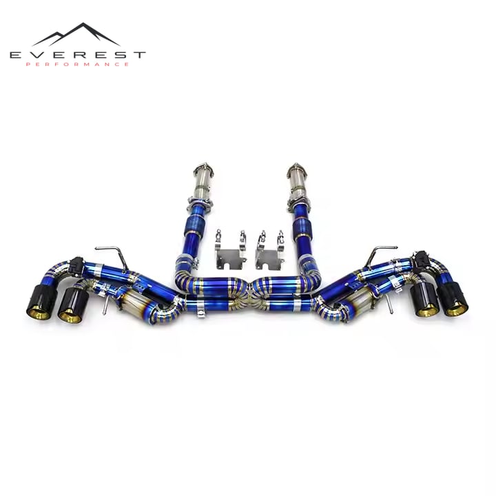 Catback Downpipe for Chevrolet Corvette C8 2019-2023 Straight Pipe Header Valvetronic Titanium Catback Muffler