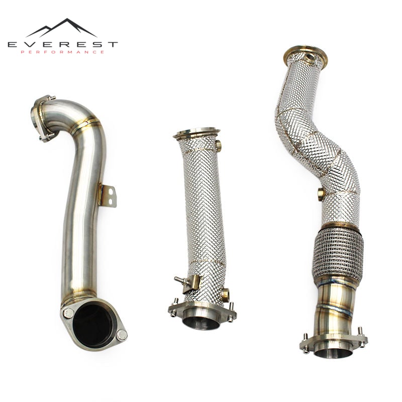 Custom Header Downpipe for BMW M3/M4 G80/G82 3.0T 2019-2025 Engine Turbos SUS304 Pipes Exhaust Free Flow System