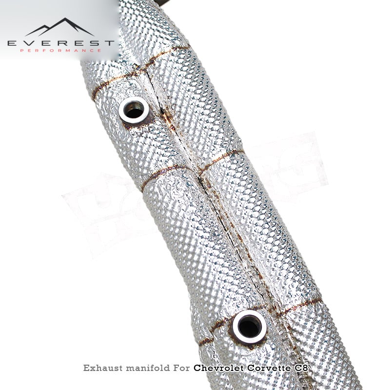 SS304 Equal Length Exhaust Header for Chevrolet Corvette C8 Z51/Z06 Extended 6.2L 2019-2025 4 to 1Manifold Exhaust