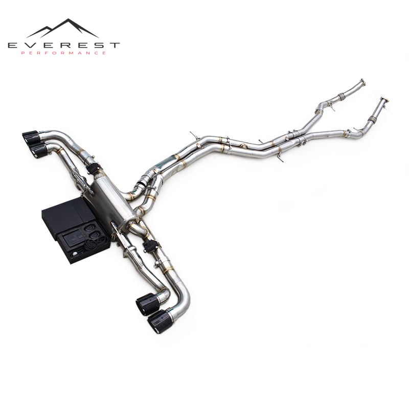 Muffler Exhaust Pipes for Audi RS Q8/RSQ8 2019-2023 Stainless Steel Catback Valvetronic With Remote Control