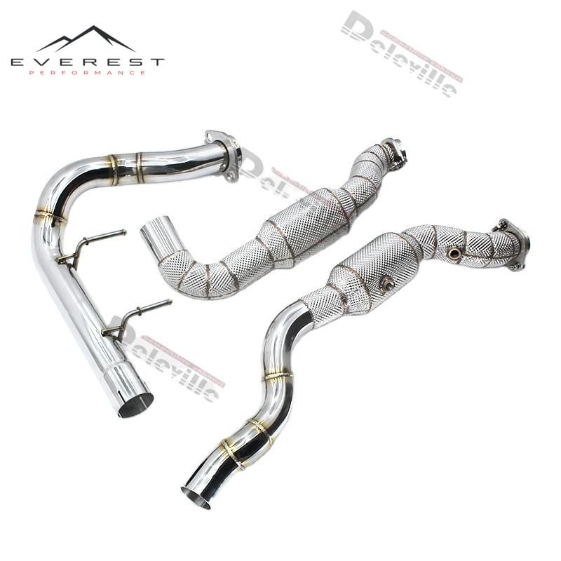 Automotive Downpipe for Ford F150 SVT Raptor 3.5TT 2015-2019 Exhaust Manifold Header Stainless Steel Muffler Pipe