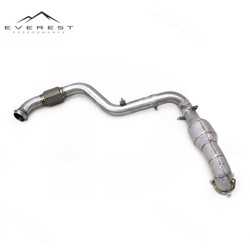 Custom High Flow Downpipe for Mercedes-Benz CLA250 2.0T 2014-2021 Escape Stainless Steel Pipe Header Catted Exhaust System