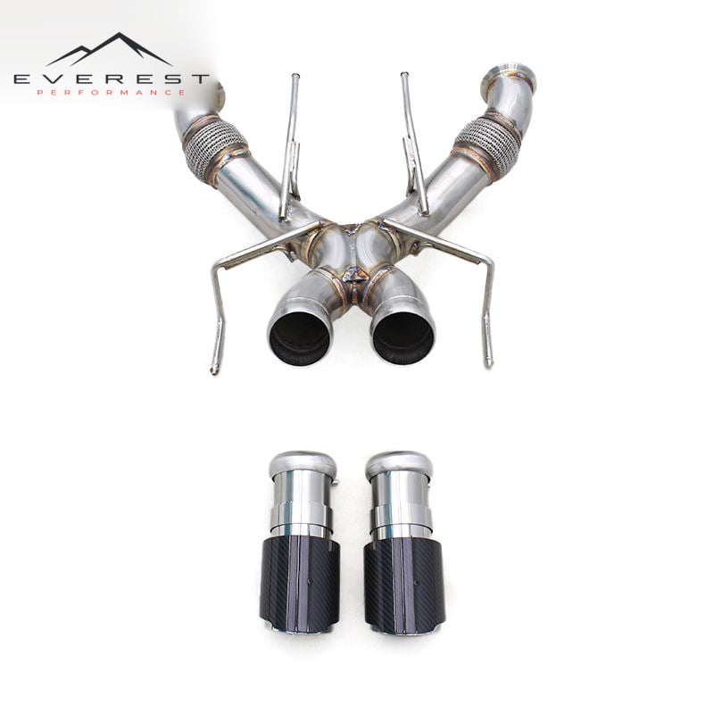 Car X-pipe Straight Exhaust System for Mclaren 750S 4.0T 2020-2025 Custom Non-Valved Rear Muffler Enhanced Sound