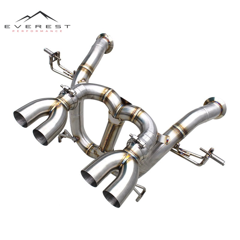 Race Non Valved Exhaust Pipe for Lamborghini Revuelto 6.5L V12 2023-2025 Straight-through Axle Back Direct Plug Catback Muffler
