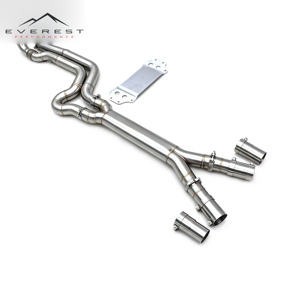 Replacement Equal Length 4inch Single Mid Pipe for BMW M3/M4 G80/G82/G83 S58 3.0T 2021-2026 Aggressive Sound Exhaust Middle Pipe