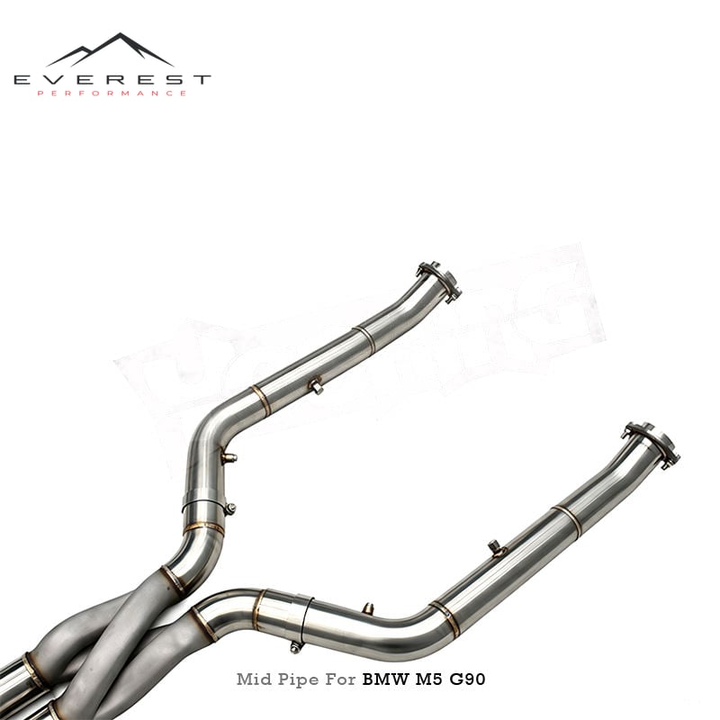 Replacement Midpipe With Z Pipe for BMW M5/M6 G90/G99 LCI 4.4T 2024-2025 Stainless Steel Enhanced Sound Middle Pipe Exhaust