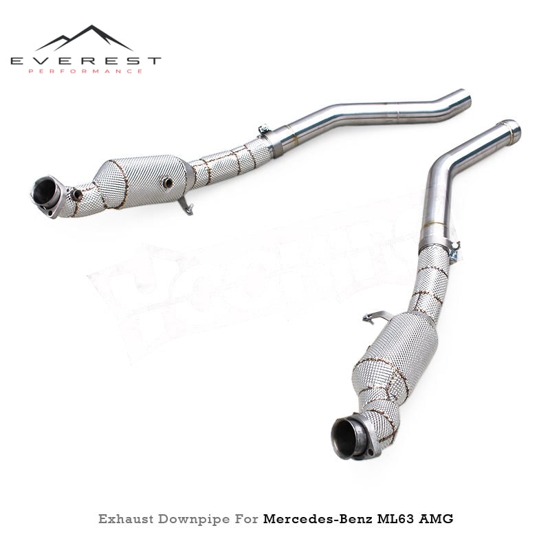 Auto Exhaust System for Mercedes-Benz ML63 AMG W164/M156 6.2L 2007-2011 Catted Downpipe Stainless Steel Front Tube