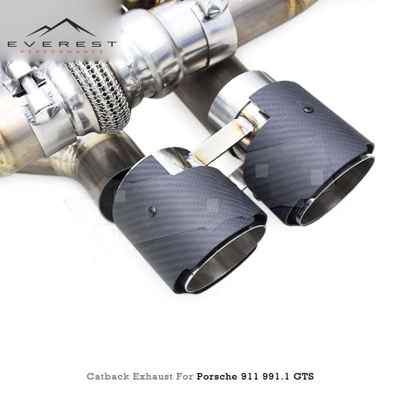 Titanium Exhaust Pipe System for Porsche 911 991/991.1 GTS 3.8L 2012-2015 High Performance Sound Rear Muffler Section
