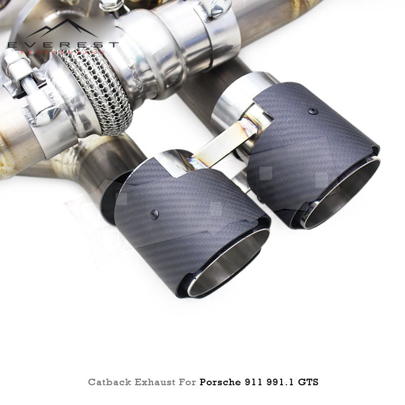Titanium Exhaust Pipe System for Porsche 911 991/991.1 GTS 3.8L 2012-2015 High Performance Sound Rear Muffler Section