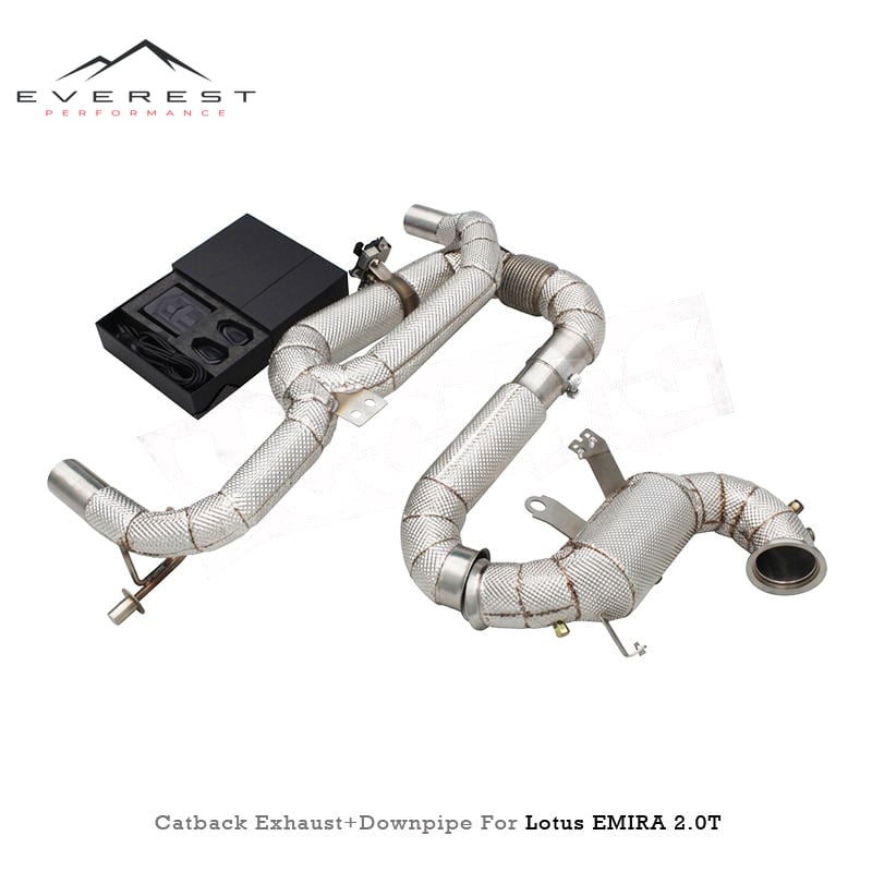 Racing Stainless Steel Exhaust Catback Downpipe for Lotus EMIRA 2.0T 2021-2025 Heat Insulation Exhaust Muffler With Valve System