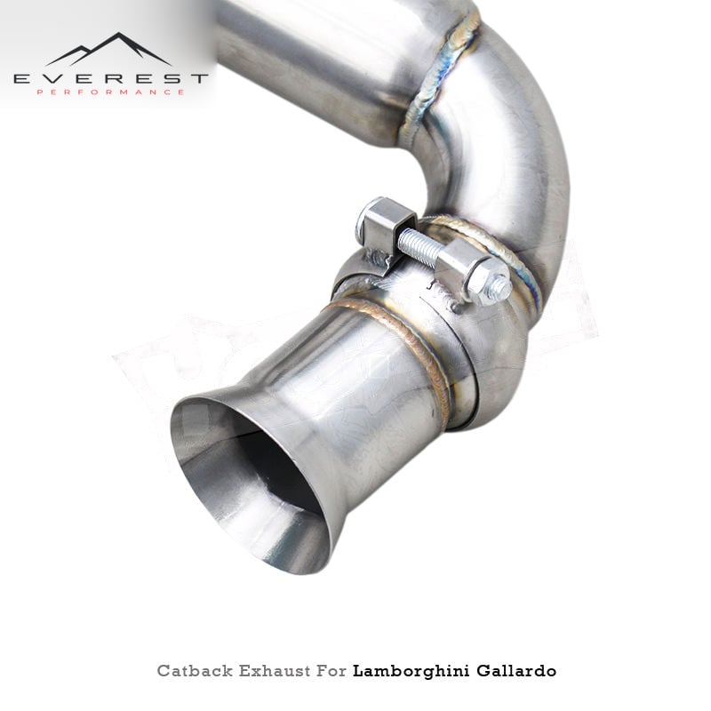 Stainless Steel Catback for Lamborghini Gallardo 5.0L 2004-2007 Racing Car Direct Exhaust Pipes