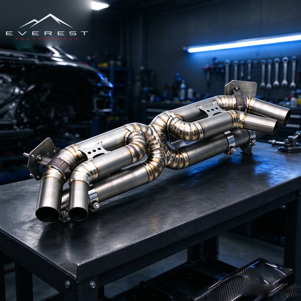 Titanium Exhaust Catback for Porsche 911 992/992.1/992.2 Turbo/Carrera 3.0T 2019-2025 Racing Valvetronic Exhaust System