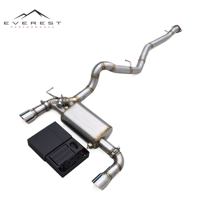 Valved Sport Exhaust for Ford Bronco L4 2.3T/2.7L 2024-2025 Stainless Steel Dynamic Sound Catback Muffler With Chrome Tips