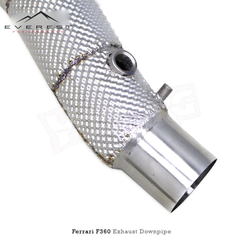 SS304 Exhaust Downpipe for Ferrari 360/F360 3.6 2003-2005 Free Flow Pipe/High Flow Catted Downpipe 100/200/300 Cell