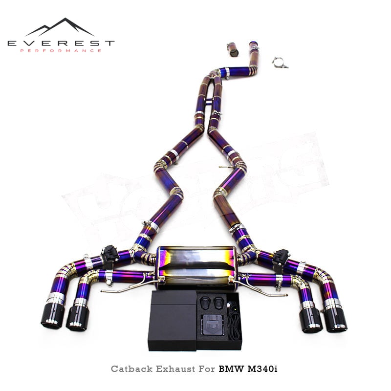 Racing Titanium Exhaust Pipe for BMW M340/M340i/M440/M440i G20 3.0T 2019-2023 Valvetronic Exhaust Muffler Sound Exhaust System