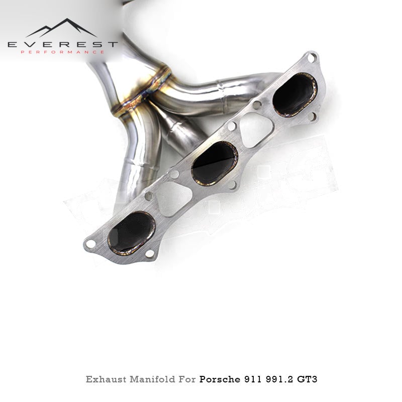 Custom Engine Turbos Header Manifold for Porsche 911 991/991.1/991.2 GT3 4.0T 2014-2019 Stainless Steel Pipes Exhaust System