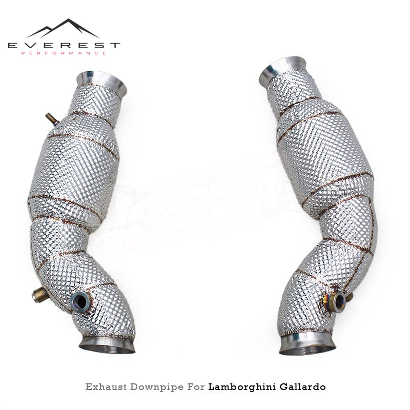 Performance X Pipe Axleback Exhaust Pipe for Lamborghini Gallardo 5.0L 2004-2007 5 to 1Manifold with Free Flow Downpipe