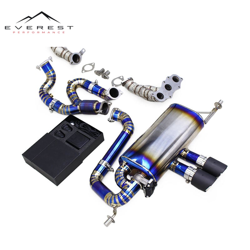 Racing Titanium Valvetronic Catback Exhaust System Y Pipe Manifold Header for Lotus Exige V6 3.5T 2012-2019 Auto Valved Muffler