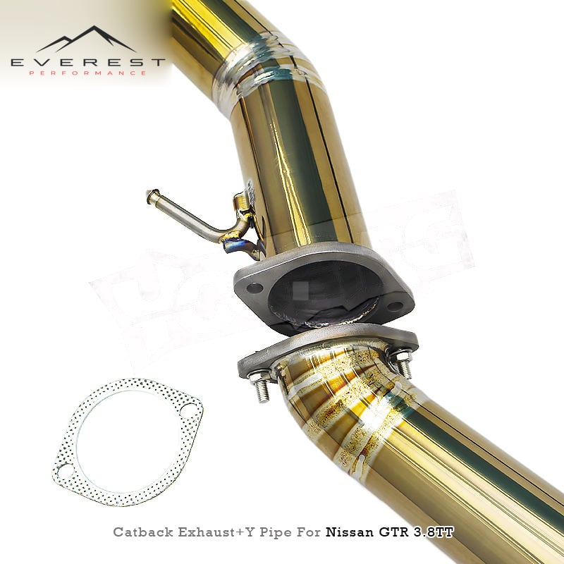 Racing Valvetronic Catback Exhaust for Nissan GTR/GT-R R35 3.8TT 2008-2023 Titanium Y Front With Valved Muffler Exhaust Pipes