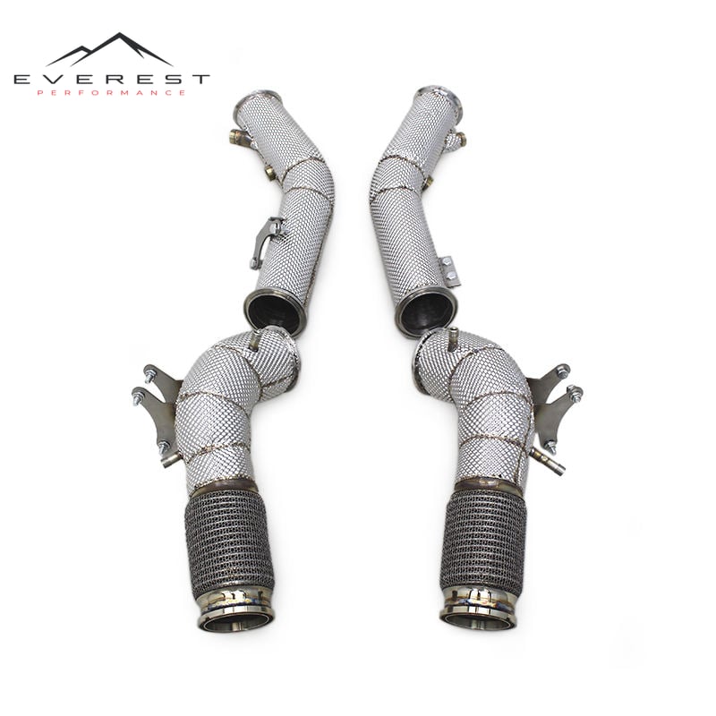 Exhaust Downpipes for Maserati MC20 3.0T (2020-2024) Stainless Steel Downpipes With Heat Shield