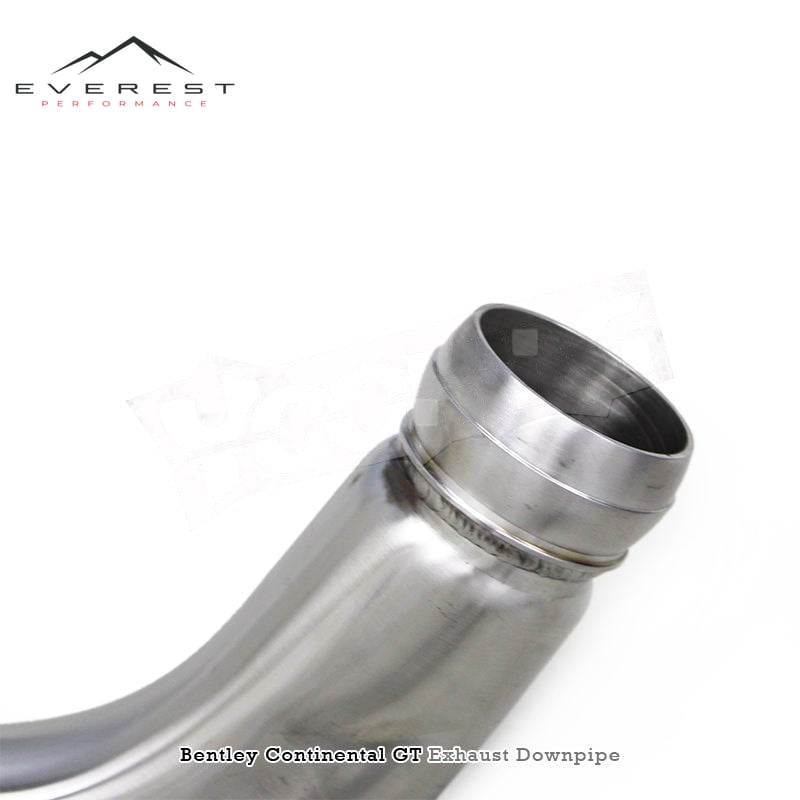 SS304 Exhaust Downpipe for Bentley Continental GT 4.0TT 6.0TT 2020-2024 High Quality Straight Through Downpipes