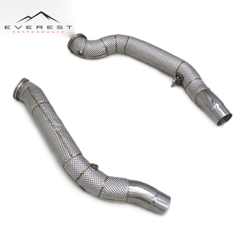 Custom Exhaust Downpipe for Maserati Ghibli S Q4/SQ4 3.0T Stainless Steel Pipe Muffler Exhaust System Car Parts Escape