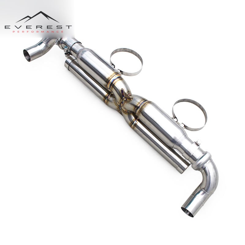 Sport Exhaust Pipe System for Porsche 911 991/991.2 Carrera 3.0T 2016-2018 Straight-through X-pipe Sound Axle Back