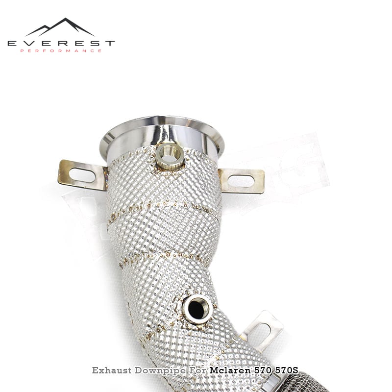 Racing SS304 Exhaust Downpipe for Mclaren 540C/570/570S/570GT/MP4-12C 3.8T 2012-2014 High Flow Catted Downpipes 100/200/300 Cell