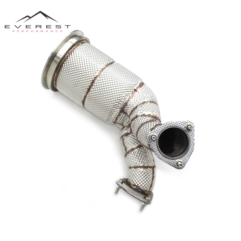 Car Exhaust System for Audi SQ5 3.0T 2019-2023 Stainless Steel Exhaust Pipes Heat Shield Exhaust Downpipe