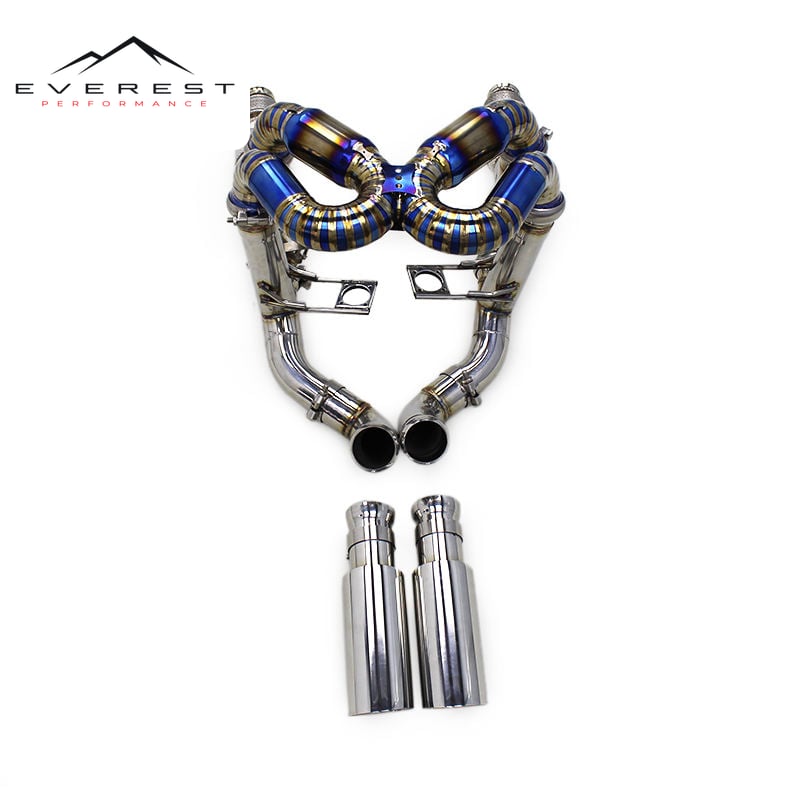 Catback Exhaust Pipes for Lamborghini Murcielago LP640 V12 6.2L 2007-2010 High Speed System Titanium Muffler