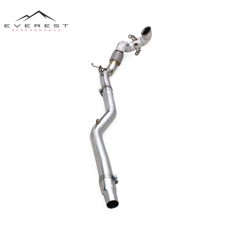 Heat Shield Exhaust Downpipe for Audi Q3 2.0T 2019-2021 Direct Plug Exhaust Straight-through Downpipe with OPF