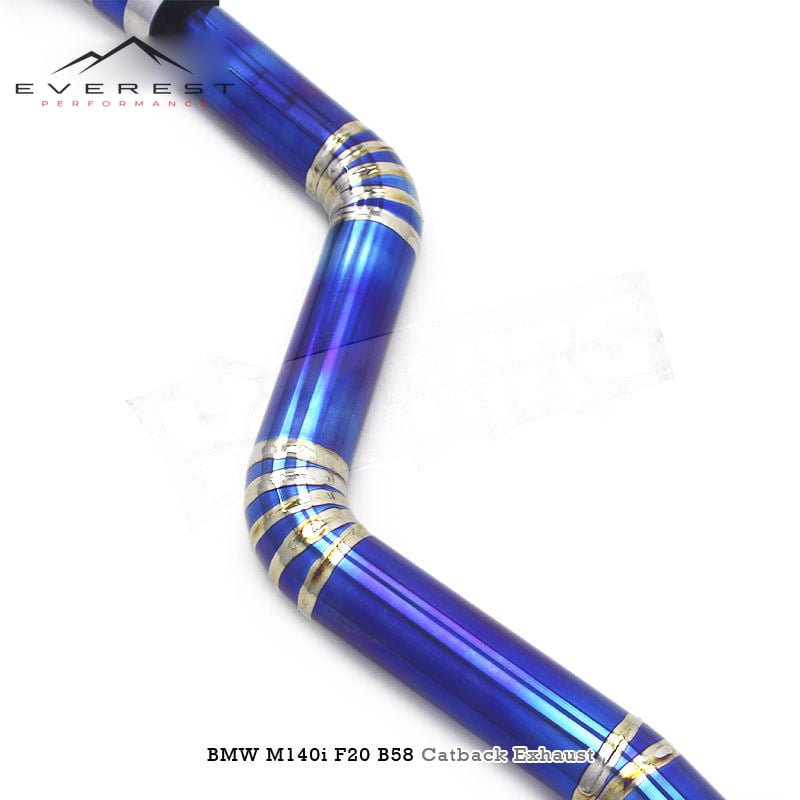 Titanium Exhaust Pipe System for BMW M140/M140i F20 B58 3.0T 2017-2023 High-quality Electronic Valve for Catback Exhaust System
