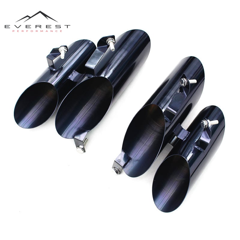 Electroplated Black Exhaust Tips for Lamborghini Huracan LP580 2014-2019 Stainless Steel Exhaust Pipe Tail Throat Pipe
