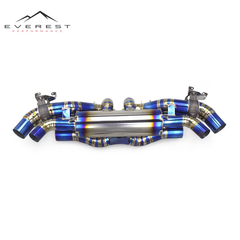 Auto Parts Rear Catback Exhaust Escape for Porsche 911(992) 3.0T Carrera 4S 2019-2021 Titanium Muffler Valve Exhaust System