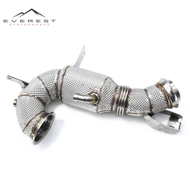 High Performance Racing Downpipe for Mercedes-Benz GLE53 AMG W167 3.0T 2019-2021 Heat Shield Exhaust Down Pipe