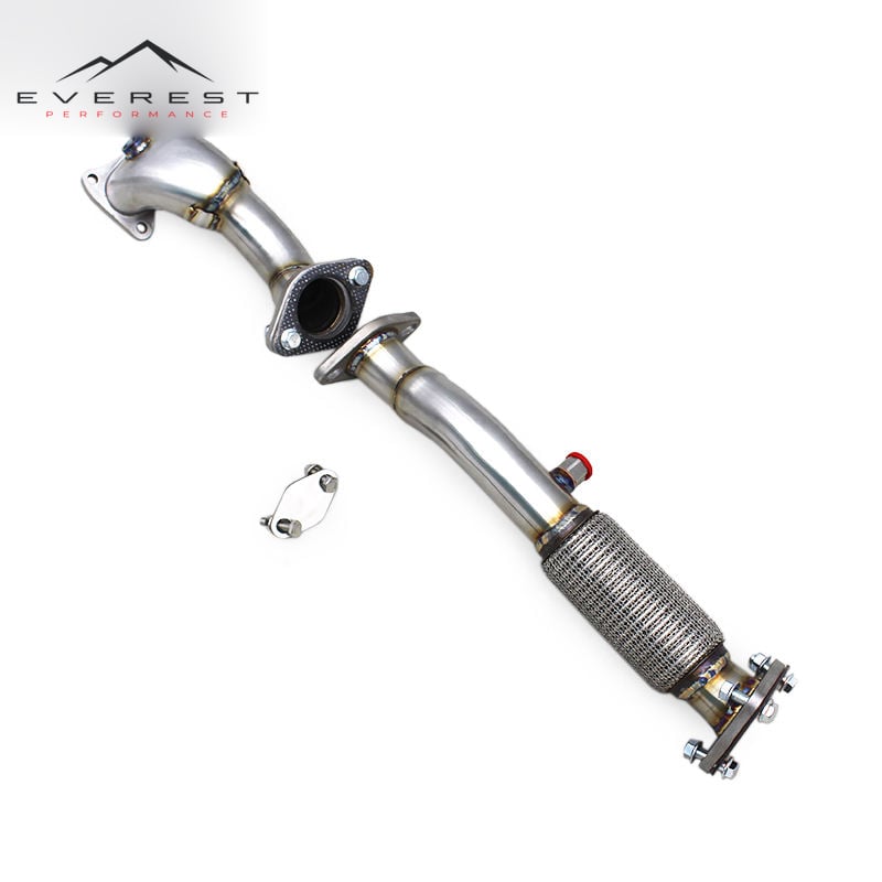 Racing Stainless Steel 304 Exhaust Downpipes for Honda Fit GK5 1.5L 2014-2019 Exhaust with Heat Shield Straight Down Pipes