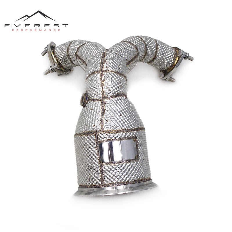 Catted Downpipe for Audi S4/S5 B9 3.0T 2019-2023 Engine Stainless Steel High Flow Down Pipe cat Exhaust System