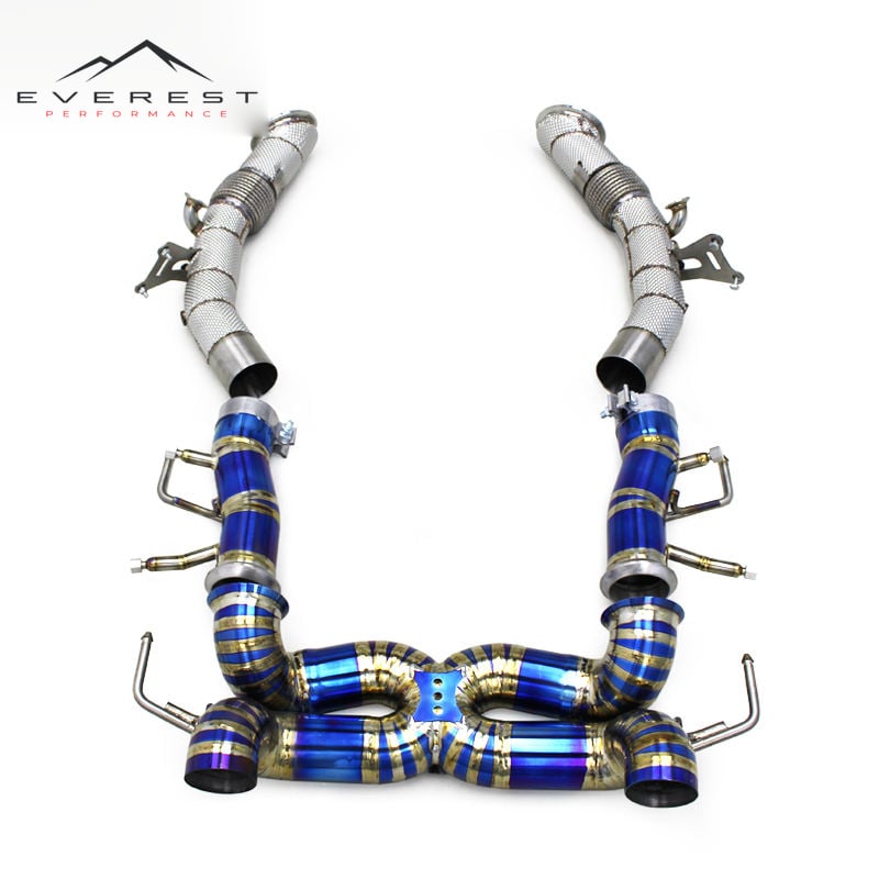 Car Exhaust System for Ferrari SF90 3.9T V8 2019-2023 Titanium Exhasut Pipes Escape Exhaus Downpipe System