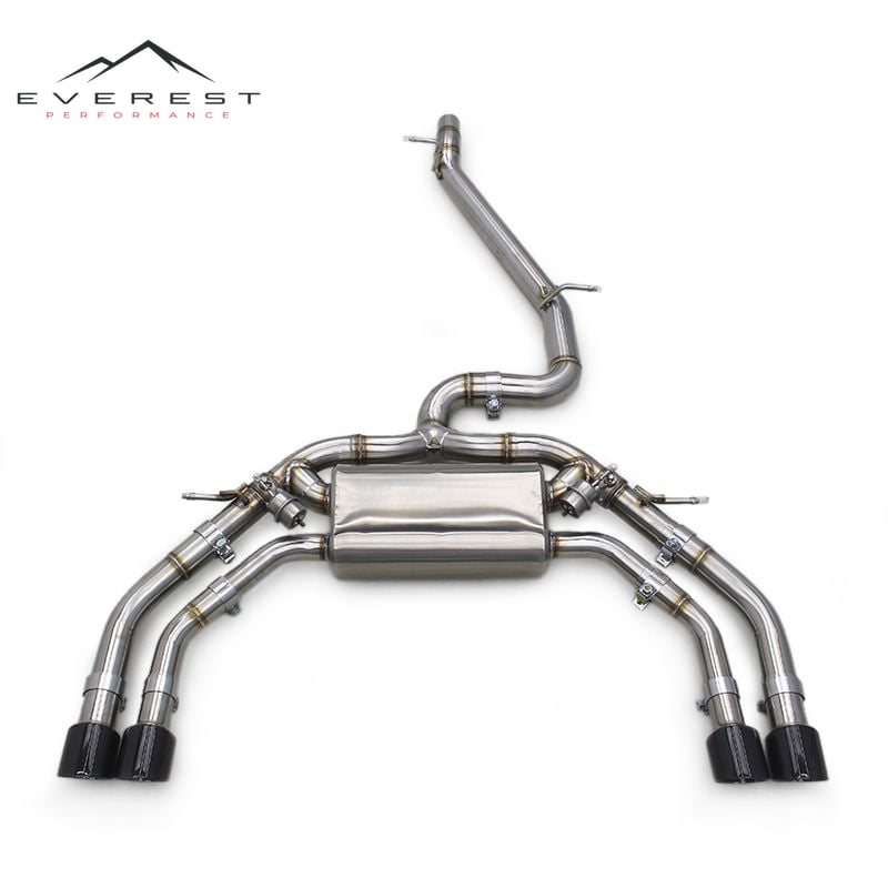Stainless Steel Cat Back System for Audi S3 2.0T (2015-2023) B9 Exhaust System Valve Controlled Muffler