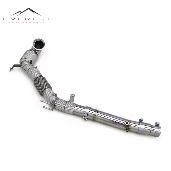 Catted 100/200/300 Cell Downpipe for VW GOLF 8/MK8 GTI 2.0T 2021-2024 Stainless Steel Exhaust System With GPF/OPF