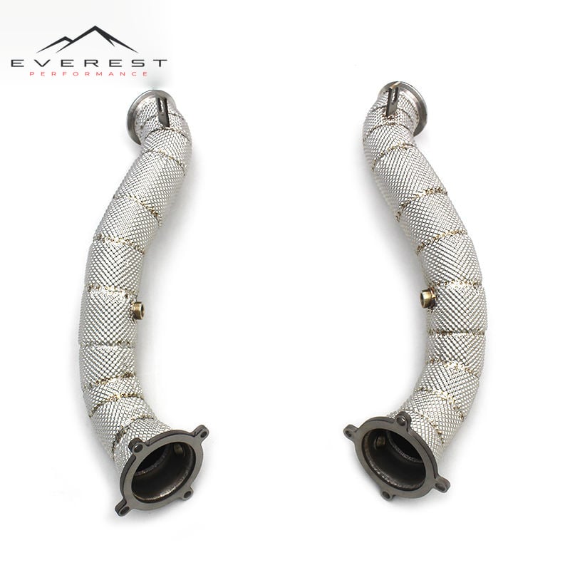 Header Downpipe for Mclaren 720S 4.0T 2018-2022 Performance With Heat Shield Exhaust Straight Muffler SUS304 Pipe