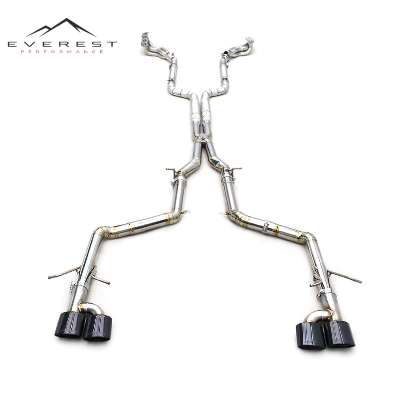 Custom SS304 Header Manifold Downpipe for Mercedes-Benz C63 AMG W204 6.2L 2011-2015 Titanium Pipes Exhaust Free Flow System