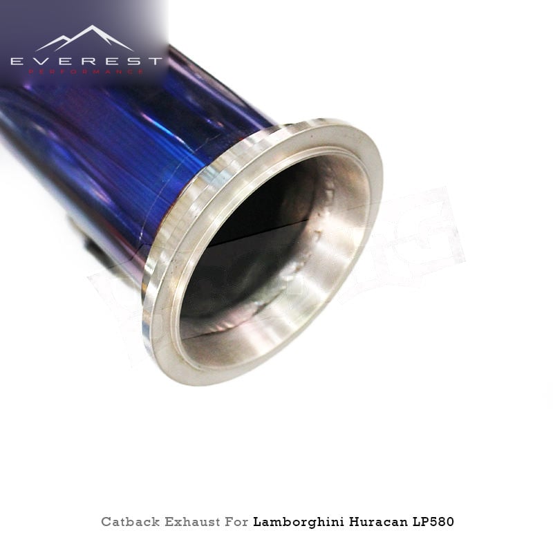 Custom Catback Muffler for Lamborghini Huracan LP580/LP610 5.2L 2014-2024 Supersport Titanium Pipes Valved Exhaust System