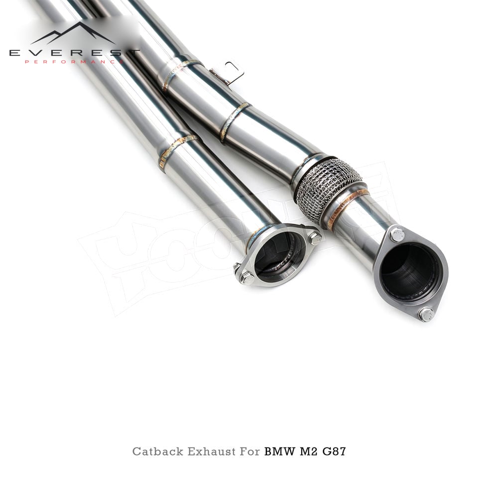 304SS Stainless Steel Catback Exhaust System With Z Pipe & Electronic Valve for BMW M2 M3 M4 G80 G82 G87 G8X S58 3.0T 2021-2024`