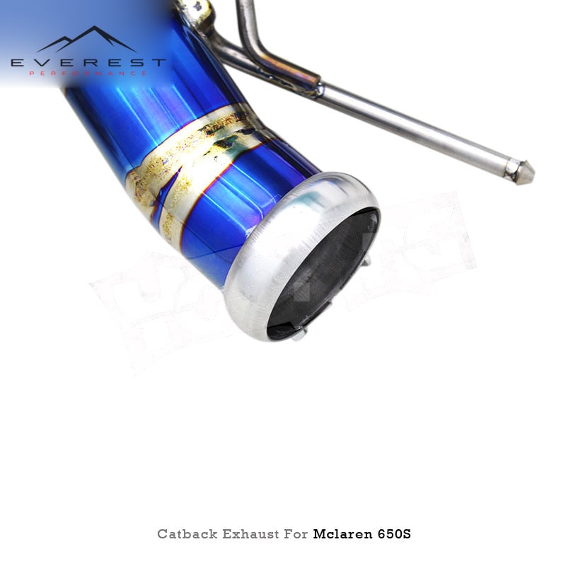 Racing Titanium Catback Exhaust Pipes System for Mclaren 650S/625C Spider/Coupe 3.8T 2014+ With Muffler SS304 Free Flow Downpipe