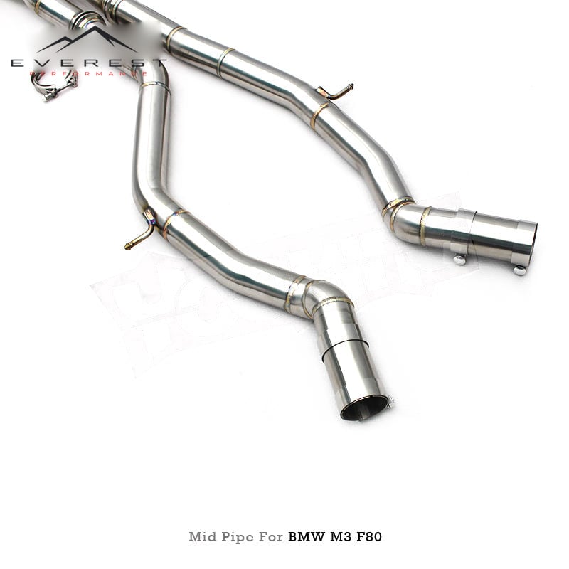 Stainless Steel Z-Pipe for BMW S55 M3 M4 F80 F82 F83 Upgrade Exhaust Sound Maximize Power Enhanced Acoustics