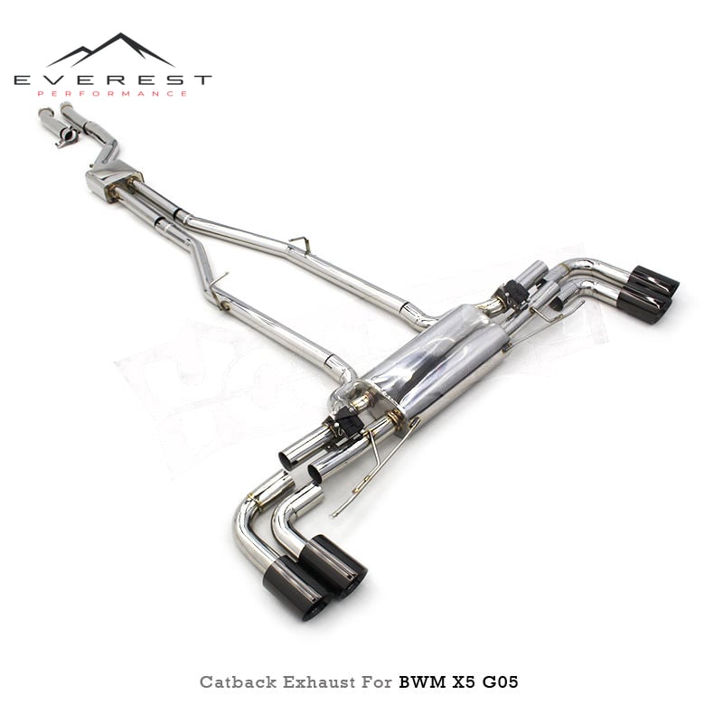 Racing Exhaust CatBack for BMW X5/X6 G05/G06 B58 Engine 3.0T 2019-2023 Exhaust Pipe Muffler With Valve Control Kit