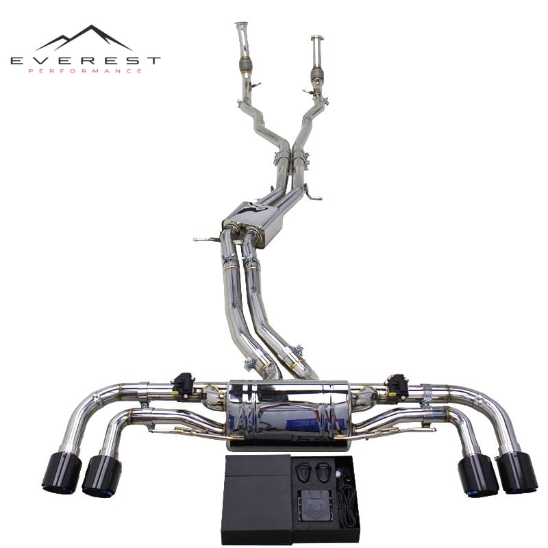 Catback Exhaust for Porsche Cayenne Turbo V8 4.0T 2018-2023 Sport Car Midpipe Alxe Back Muffler Valvetronic Exhaust System