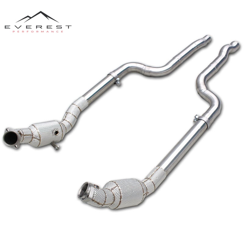 Catalytic Stainless Steel Exhaust Pipe for Mercedes-Benz CLS550 4.7 2012-2016 With Cat Exhaust Downpipe 200-300 Cell